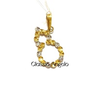 375gold pendant-loket emas 375-Classic Angelo