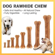 Dog Rawhide dental Chew Compressed bone dog treats 2''/3''/4"/5"/6"/8"/10"/12" long last dental chew