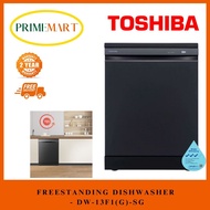 TOSHIBA DW-13F1(G)-SG : 13 PLACE SETTING DISHWASHER - 2 YEARS WARRANTY