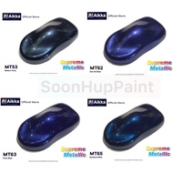 AIKKA MT53 METEOR GREY, MT62 DAI HA BLUE, MT63 PURE BLUE, MT65 BYZANCE BLUE PEARLIZED AUTOMOTIVE 2K 