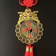 Animal Head Gossip Hanging Tiger Head Door to Door Zodiac Gossip Mirror Tai Chi Gossip Mirror Money 