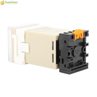 LONTIME Time Relay, 220V 0.01S-99H99M Digital Time Relay, Precision Timing with Socket Base DH48S‑2Z