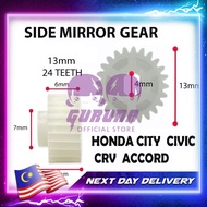 Honda City TM0 T9A Fit GE6 Civic FD SNA Accord SDA TA0 Side Mirror Folding Motor Gear Cermin Sisi 13mm 24 Teeth