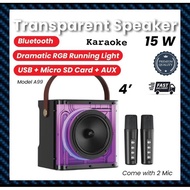 Peterhot A99 RGB Karaoke Bluetooth Sound Lighting Rhythm Microphone Subwoofer Speaker
