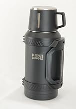 LEBENLANG Thermos Flask 1.5 Litres – 24 Hours Hot Including Cup, Tea Strainer, Carrying Strap, Water