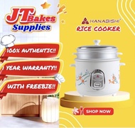 Hanabishi Rice Cooker with Steamer cooker 1.8 Liters HHRC18FS with Freebie by JTbakessupplies