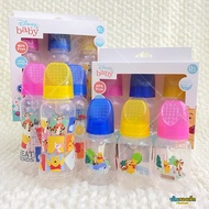Babi Care ขวดนมคอแคบ พร้อมจุกนม ลายหมีพูห์ แพ็ค 3 ขวด