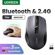 UGREEN Wireless Mouse, 6 Silent Buttons, 2.4G with USB Mini Receiver, 5 Level DPI Setting 4000DPI