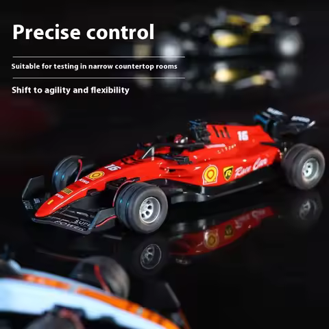 RC car August New Product 1:64 Mini Alloy Car Model, Adjustable Lighting Formula Racing, Children's 