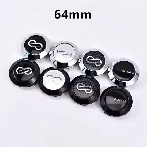 ENKEI Emblem Logo 4pcs 64mm ( Fit 45mm Stickers ) Accessories For ENKEI Rim Car Wheel Center Caps St