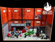 Mô hình garage 1/64 có đèn led