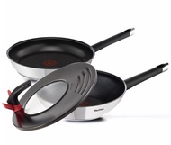 Tefal Emotion Fry Pan + Wok Set 30cm+28cm