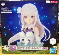 現貨全新re0 emlia A賞ART SCALE 胸像 精靈之祝福 一番賞  從零開始的異世界生活 愛蜜莉亞 486