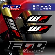 sticker stiker shock KYB Gordon, WP, +ADD, SHOWA print
