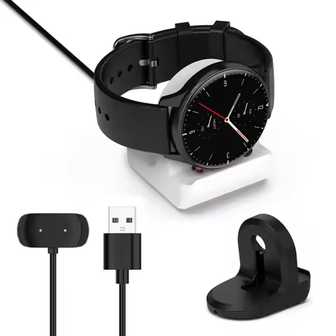 Silicone Stand with Charger for Amazfit GTR Mini / 2 / Bip 3 5 / GTR 2e/ GTS2/ GTS 2e/ GTS2/ GTS4 Mi