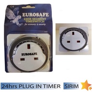 (SIRIM) 24hrs 13Amp Plug In Timer Switch (White) / Plug In Timer 24hrs