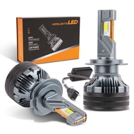 Q7 Three Copper Tube Car LED Headlight H7 White Light 180W High Near Light H11 Laser Headlight Light