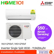 (PRE-ORDER) Mitsubishi Inverter Single Split AirCon 10000BTU MUY/MSY-GP10VF