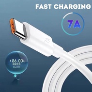 [HOT] 7A 100W ประเภท C Super Fast QC 3.0สายสำหรับ Huawei Mate 40 30 Xiaomi Samsung S20 Fe Quick ชาร์จ USB C ข้อมูล