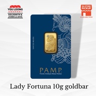 Youloong Suisse Pamp 10g Minted Gold bar 999.9GOLD(Lady Fortuna)
