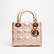 Dior三格香檳粉黛妃包