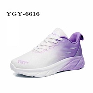 YGY-6616 รองเท้าผ้าใบ สีทูโทน สีม่วง ทรงสวย น้ำหนักเบาสบาย ผ้าตาข่ายระบายความร้อน ไซส์ 36-42