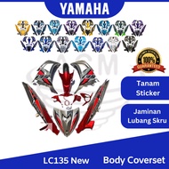 YAMAHA 135LC V2 V3 V4 Vietnam Exciter Thai Energy Sniper LTD Body Cover Set Coverset Tanam Sticker LC135 2023 New LC 135