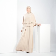 Women's Syar'i Plain Premium Spandex Abaya | Loose Batwing Sleeve Dress - Jejeta