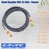 Audio Cable/RCA Gold To RCA Gold Speaker Cable - Canare - 1 METER