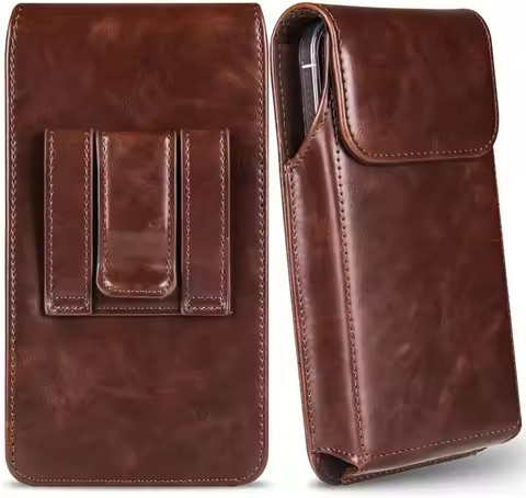 Phone Leather Pouch For vivo iQOO Neo11 10 Pro Plus Waist Bag Belt Magnetic Flip Case iQOO Neo9S Pro