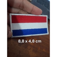 Ironpatch Dutch flag embroidery 5x7 cm