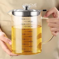 Aphome Oil Pot Oil Filter Container Cooking Oil Filter Container Cooking Strainer Oil Container