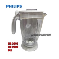 TERLARIS GELAS Blender Philips HR 2001 HR 2000 full set Plastic Jar Philip