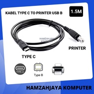 Type C to Printer Cable 1.5m USB Type-C to Printer Cable 1.5 Meter Type C to b Printer 1.5M