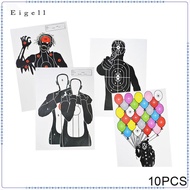 Eigell 10pcs Archery Arrow Target Paper Arrow Field Point Shooting Practice Target Paper for Accesso