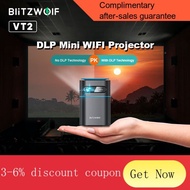 YQ4 BlitzWolf BW-VT2 DLP Mini WIFI Projector Portable 1080P Hand Cinema Movie Video Led Projector HD 4K Wireless Home Ci