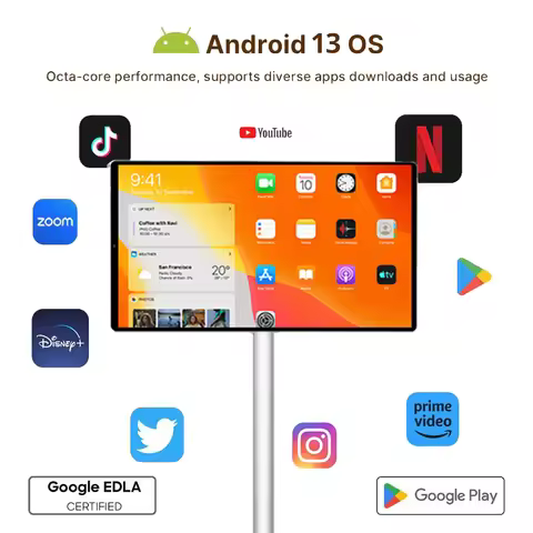 Wholesale Portable Flat Screen Tv 1080p Touch Screen Television Wifi Lcd Led Tv 21.5 Inch Smart Tv W