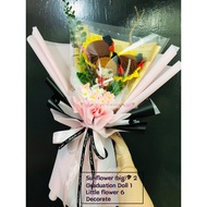 Ready Stock🇲🇾Crochet Sunflower（Big/small )🌻+🎓Bouquet Yarn Flower Graduation Bouquet