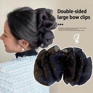 Meteor Shower Hair Clamp Big Shark Clamp New Princess Hair Accessories Summer Sweet Mesh Tulle E3