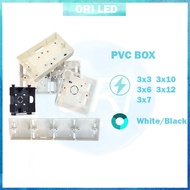 PVC box nut box Surface Type Nut Box Electrical Box Base 3x3 / 3x6 / 3x7 / 3x10 /3x12 malaysia OriLE
