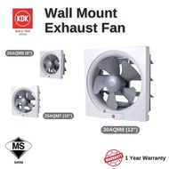 KDK Wall Ventilation Exhaust fan 8/10/12 inches (20AQM/25AQM/30AQM)
