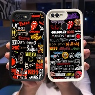Q-89 Fashion Rock Black white Case for OPPO A12 A12S A5S A11K A7