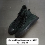 All Star Monocrome full black shoes