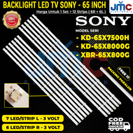 Backlight TV SONY 65 Inch KD-65X8000H KD-65X80J KD-65X80CJ KD65X8000H 65X8000