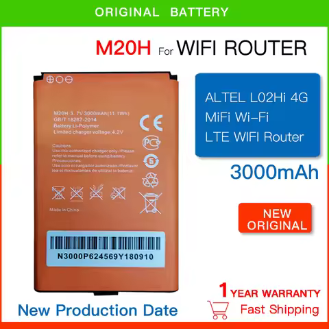 M20H Replacement Battery For Benton M100 M100A M100B M100C M27HG 4G LTE WIFI Router Hotspot Modem 3.