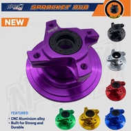SPROCKET HUB NORIFUMI 4 HOLE Y15 Y16 LC5S EXCITER 135 150 155 CNC ALLOY HAB GEGANCU 4 LUBANG