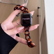 Single Row Chain Resin Strap for IWatch Strap 45mm S9 41mm Resin Chain Strap 46mm s10 iWatch Women S
