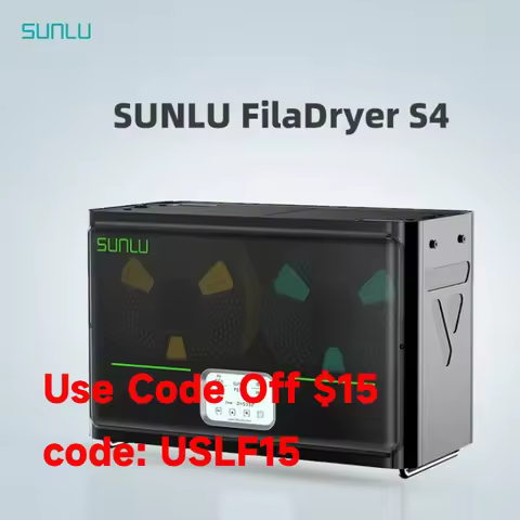 SUNLU S4 Filament Dryer Box, Drye Box for 3D Filament Storages Dryer 4 Spools Filament with Temperat