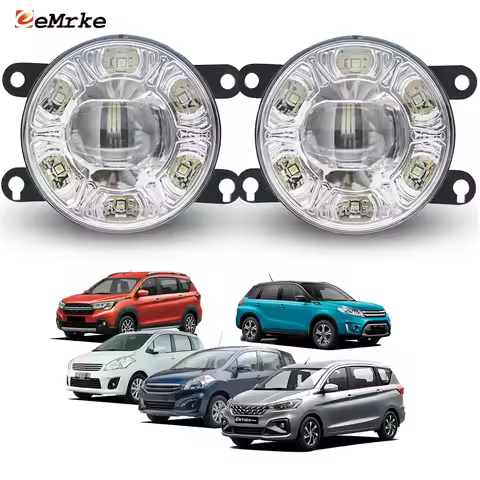 LED Fog Lights For Suzuki Ertiga XL7 XL6 Toyota Rumion / Mazda VX-1 Vitara LY 2015-on. DOT SAE E-mar