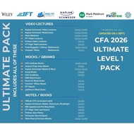 2026/2025 CFA Level 1 Ultra Bundle: Kaplan Schweser, Mark Meldrum, IFT, UWorld Wiley, Official Textb